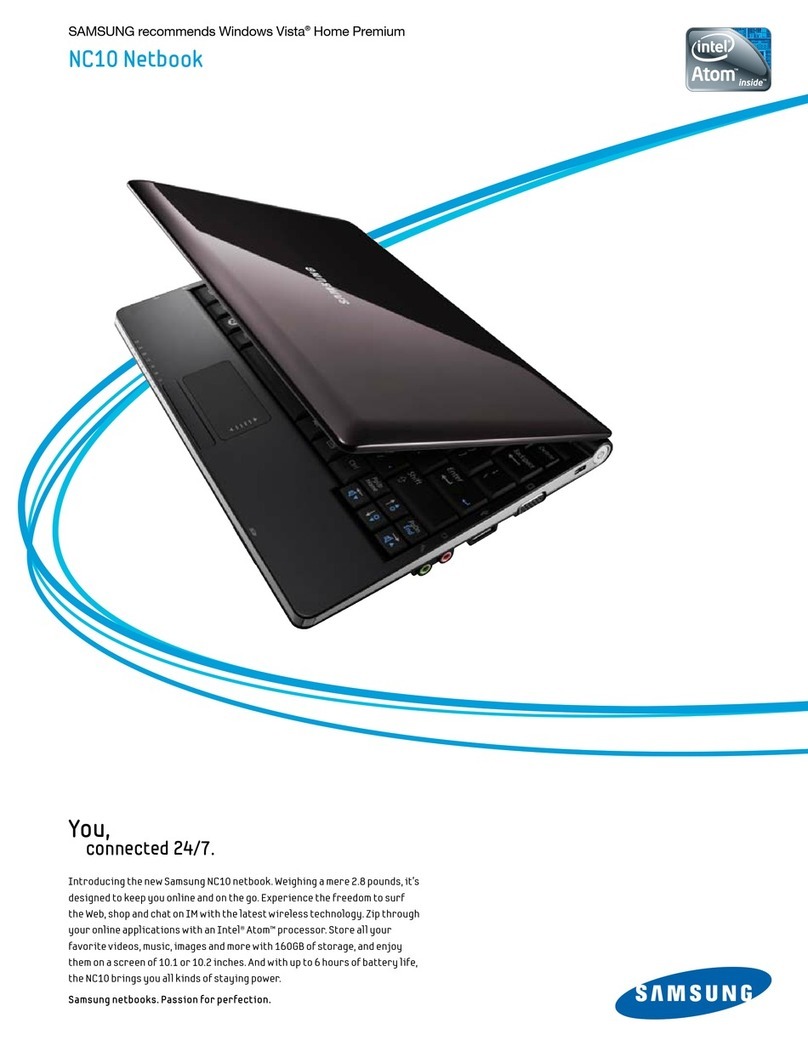 Samsung NC10 Series Specifications