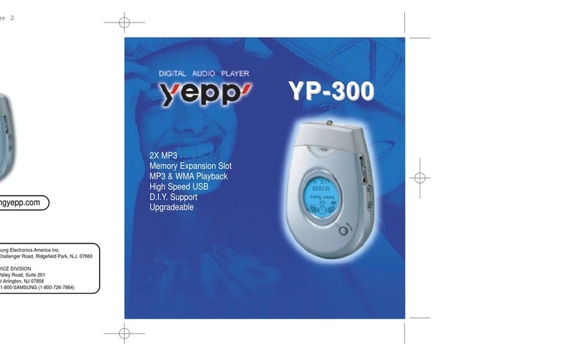 Samsung Yepp YP-300 User manual