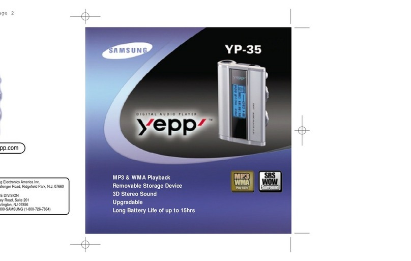 Samsung Yepp YP-35 User manual Samsung Yepp YP-35 User manual