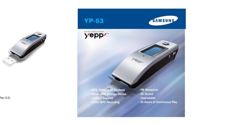 Samsung yepp YP-53 User manual