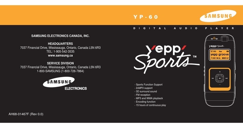 Samsung yepp Sports 20051027152744500 user manual