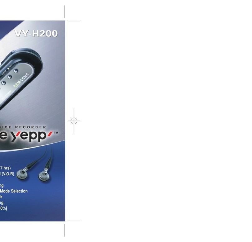 Samsung Voice Yepp VY-H200 User manual Samsung Voice Yepp VY-H200 User manual