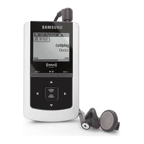 Samsung NeXus 25 - 512 MB XM Radio Tuner User manual