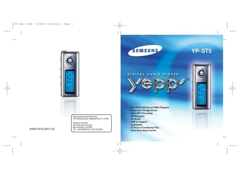 Samsung YP-ST5 Yepp' User manual