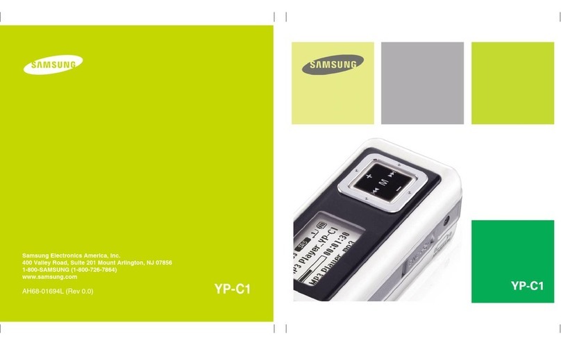 Samsung YP-C1X User manual Samsung YP-C1X User manual