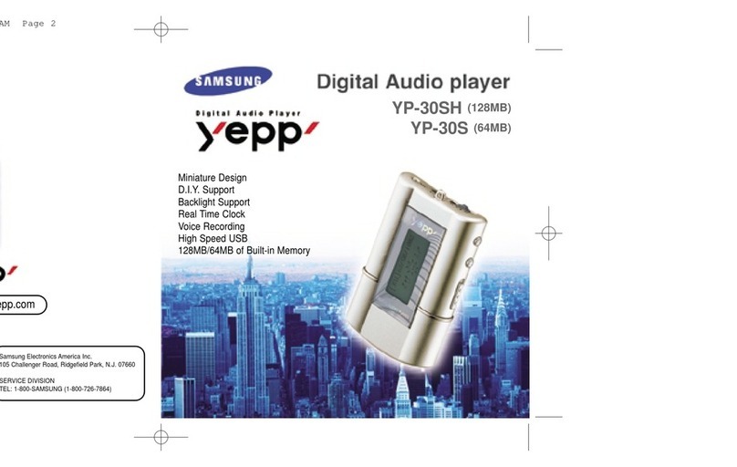 Samsung Yepp YP-30SH User manual