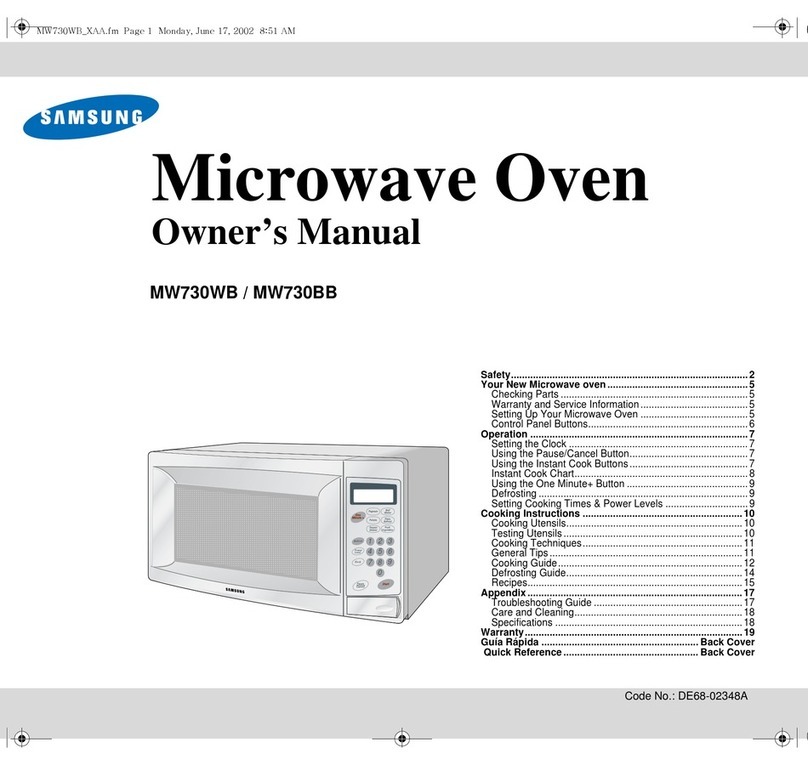 Samsung MW730BB User manual