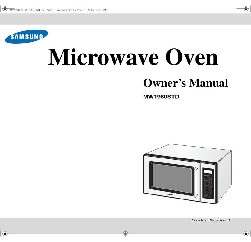 Samsung MW1980STD User manual
