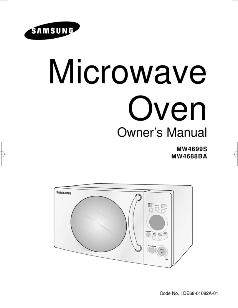 Samsung MW4688BA User manual Samsung MW4688BA User manual