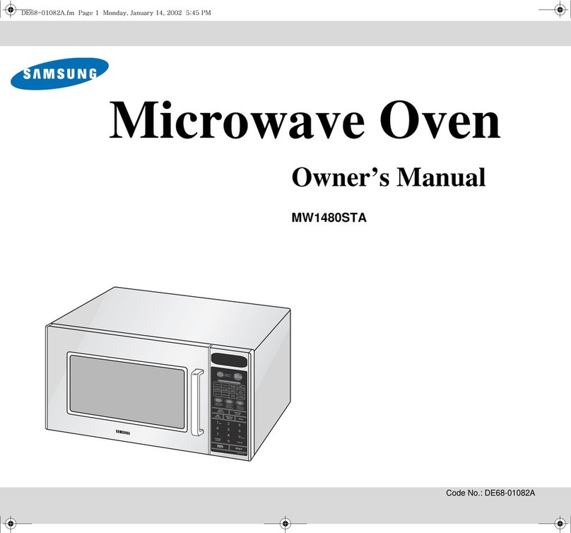 Samsung MW1480STA User manual