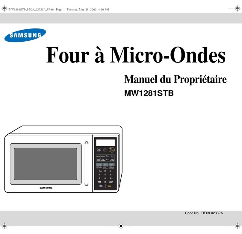 Samsung MW1281STB owner's manual