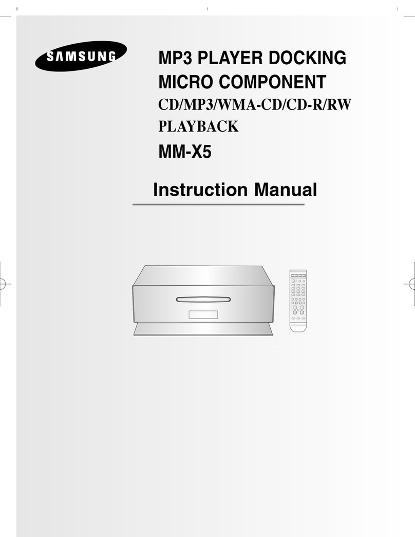 Samsung MM-X5 instruction manual