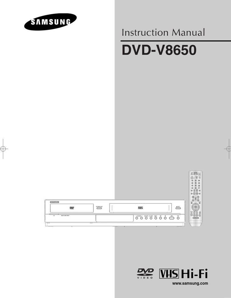 Samsung DVD-V8650 User manual
