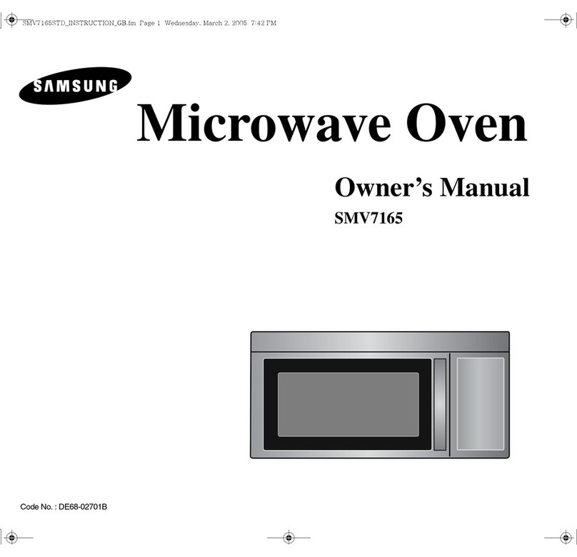 Samsung SMV7165 owner's manual