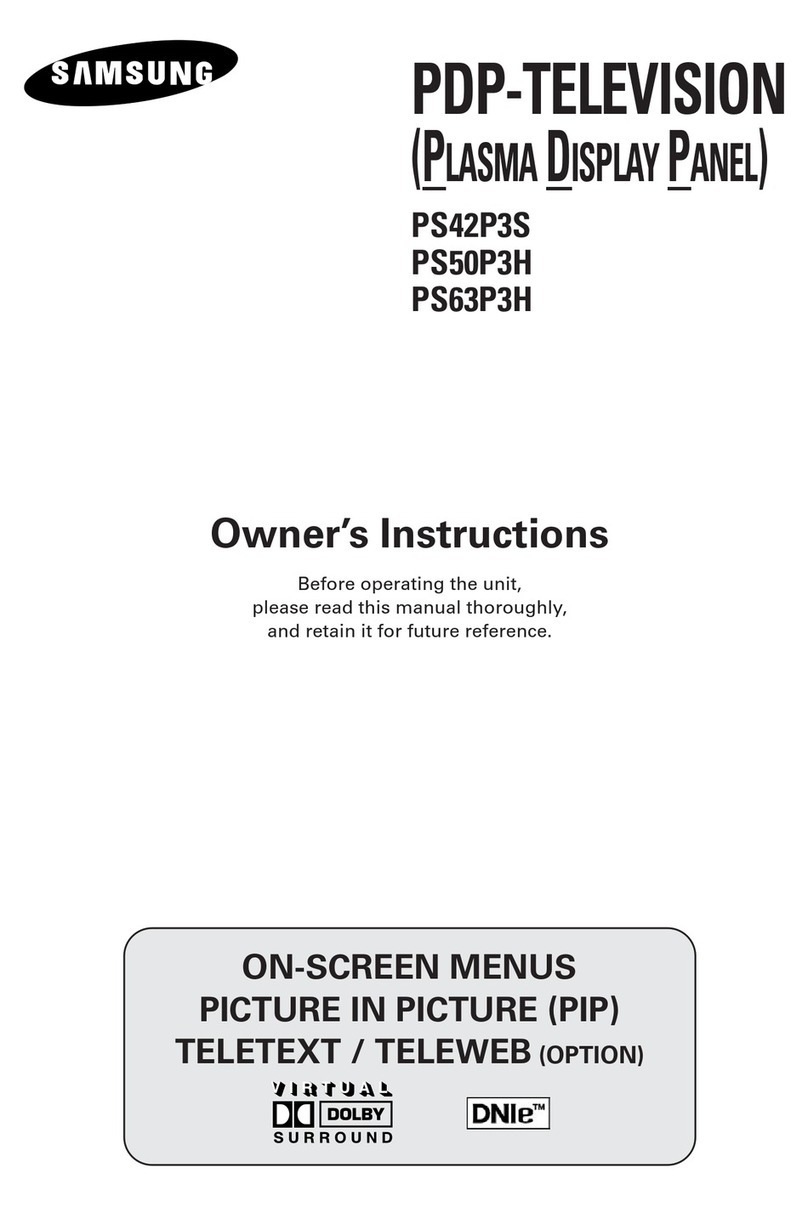 Samsung PS-42P3S User manual Samsung PS-42P3S User manual