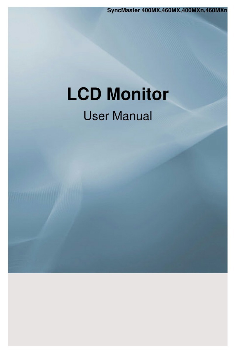 Samsung 400MX - SyncMaster - 40" LCD Flat Panel... User manual