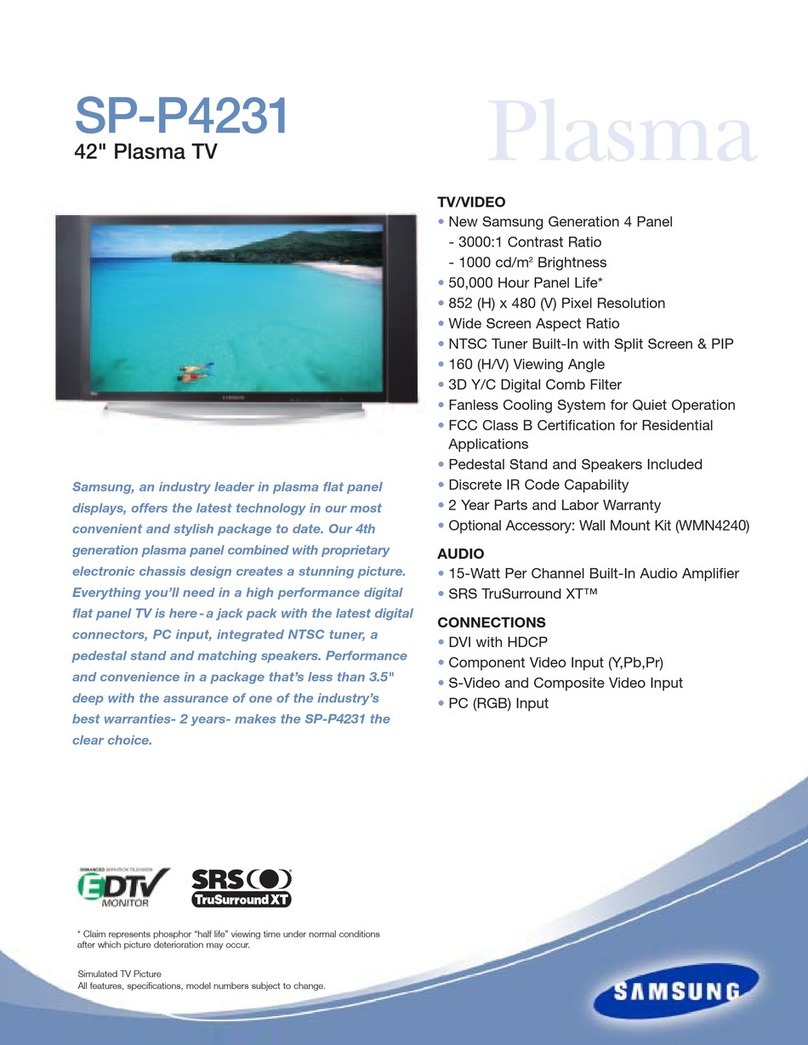 Samsung SP-P4231 User manual