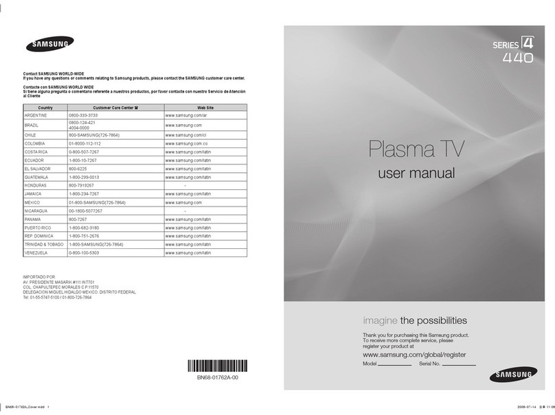 Samsung PL42A440P1D User manual
