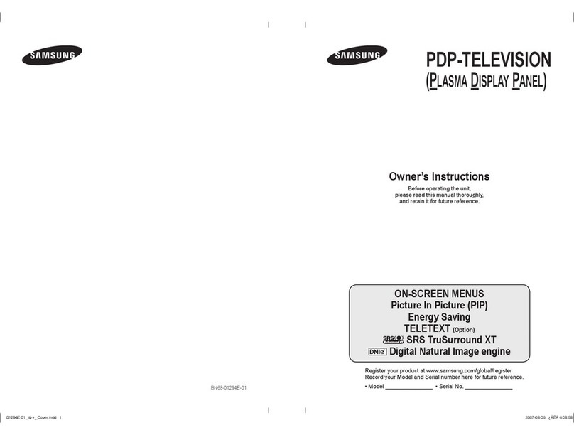Samsung PS-42E92H User manual