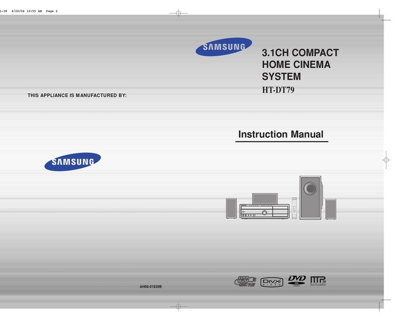 Samsung HT-DT79 User manual