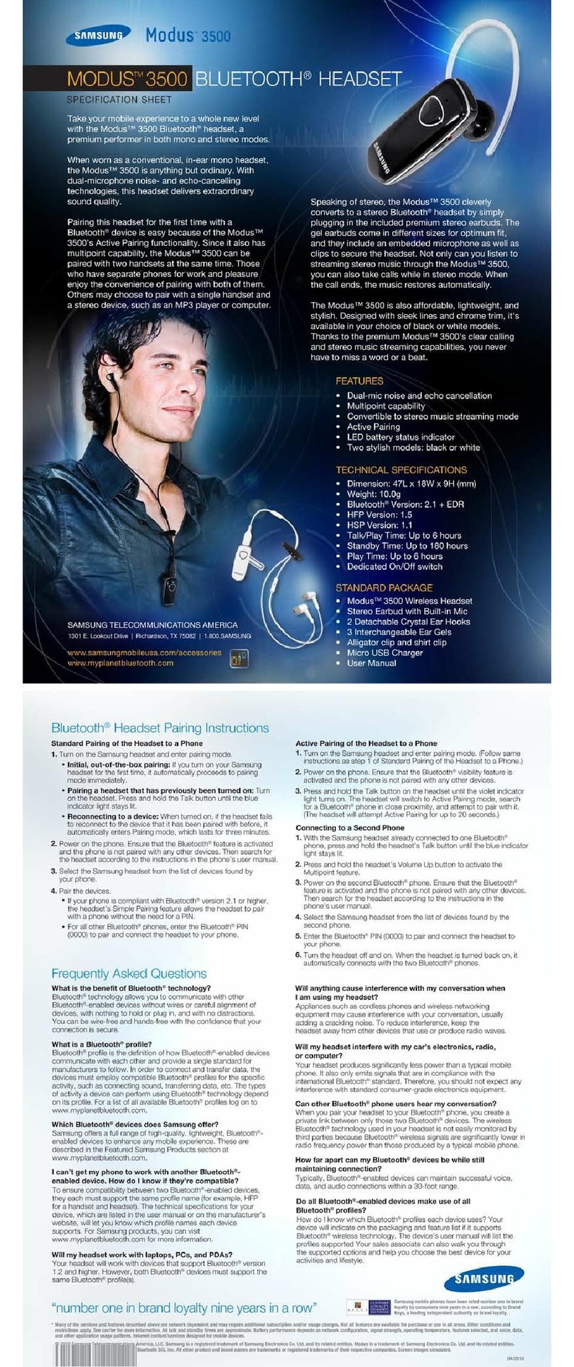 Samsung MODUS Modus 3500 User manual