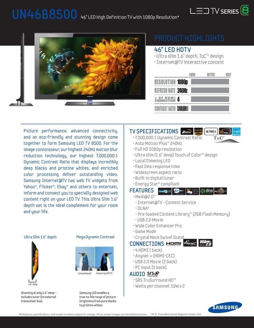 Samsung UN46B8500 User manual