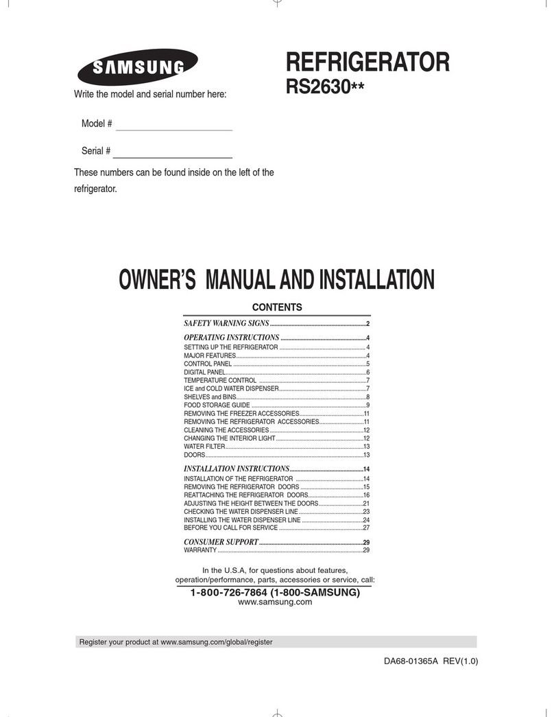 Samsung RS2630 series Safety guide