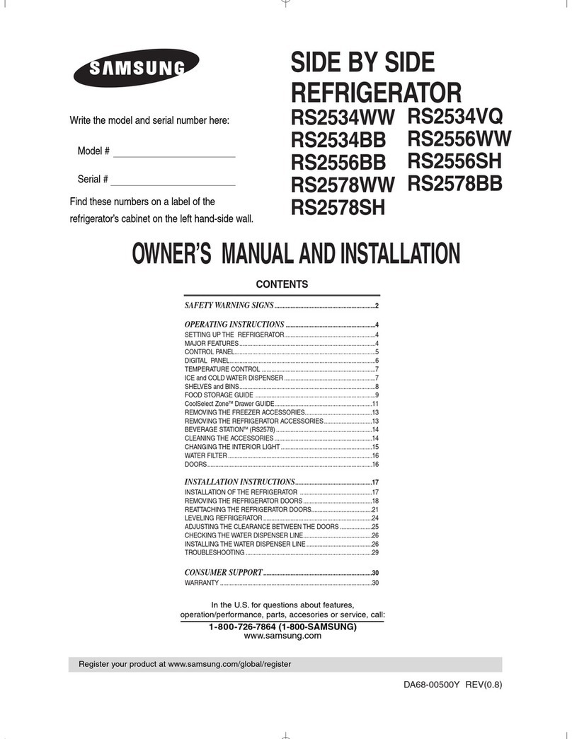 Samsung RS2534BB user manual