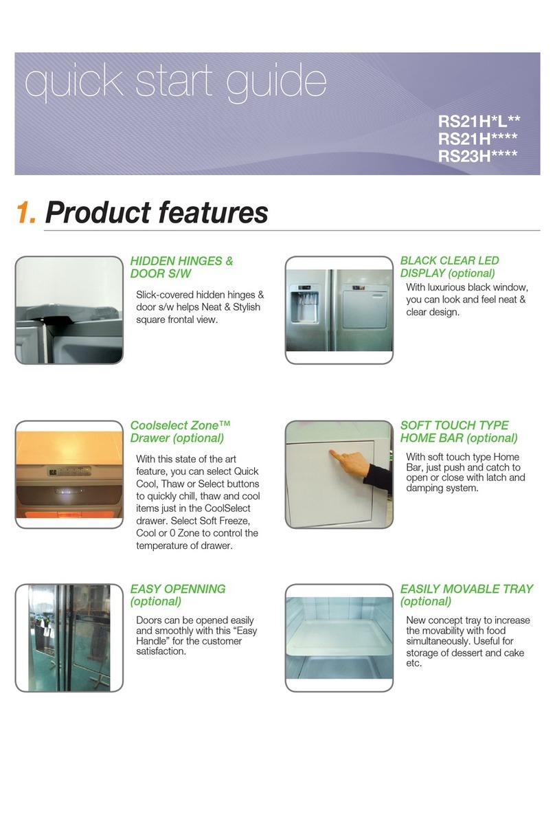 Samsung RS21H series quick start guide