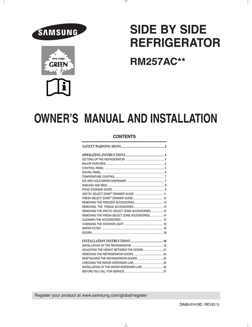 Samsung RM257AC Series Safety guide