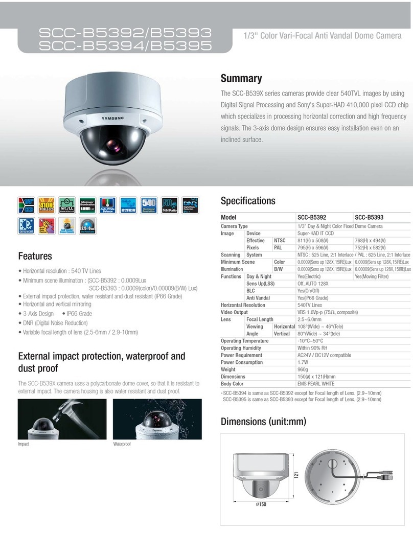 Samsung SCC-B5393 User manual