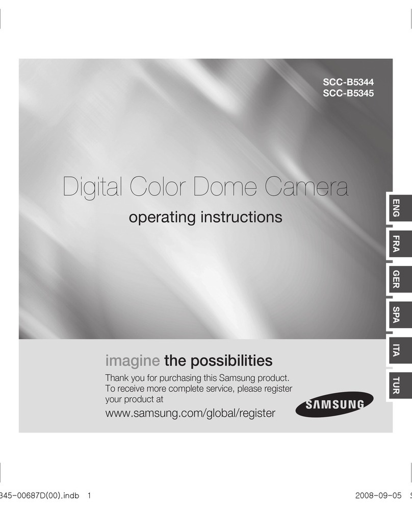 Samsung SCC-B5344 operating instructions