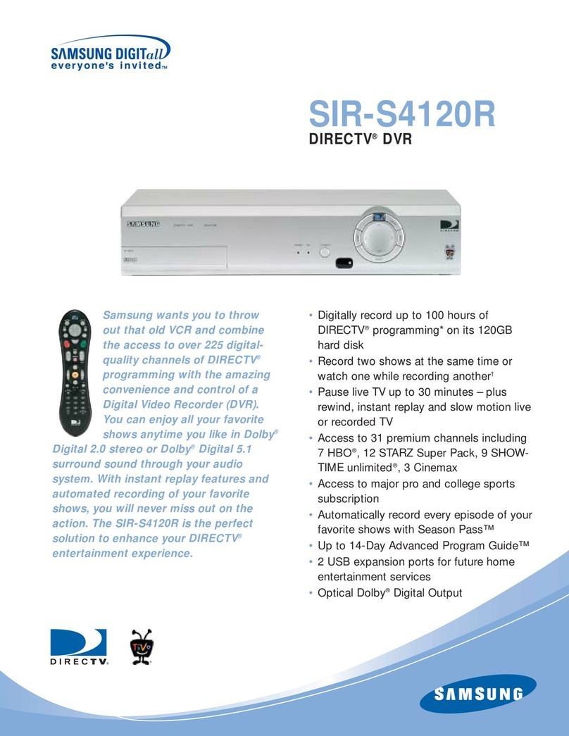 Samsung SIR-S4120R Specifications