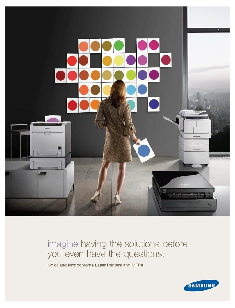 Samsung Color & Monochrome Laser Printers & MFPs User manual