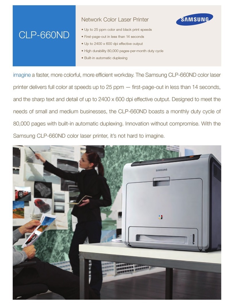 Samsung CLP 660ND - Color Laser Printer User manual