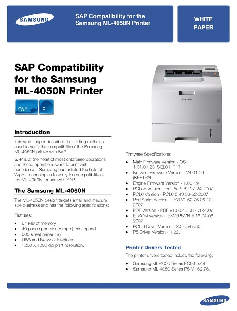 Samsung ML-4050N Compatibility guide