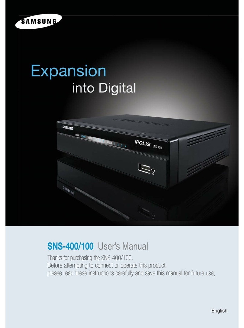 Samsung SNS-100/400 User manual