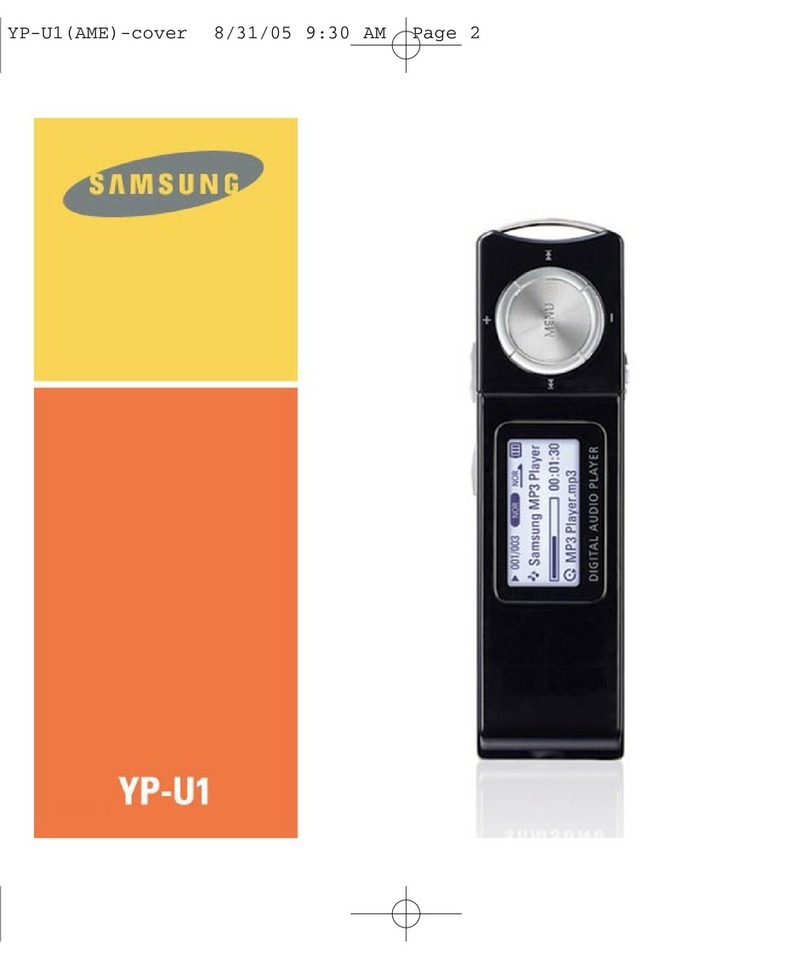 Samsung YP-U1Z User manual