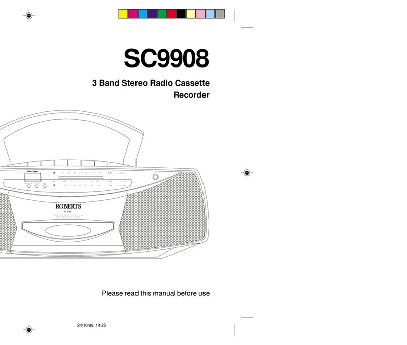 Roberts SC9908 User manual