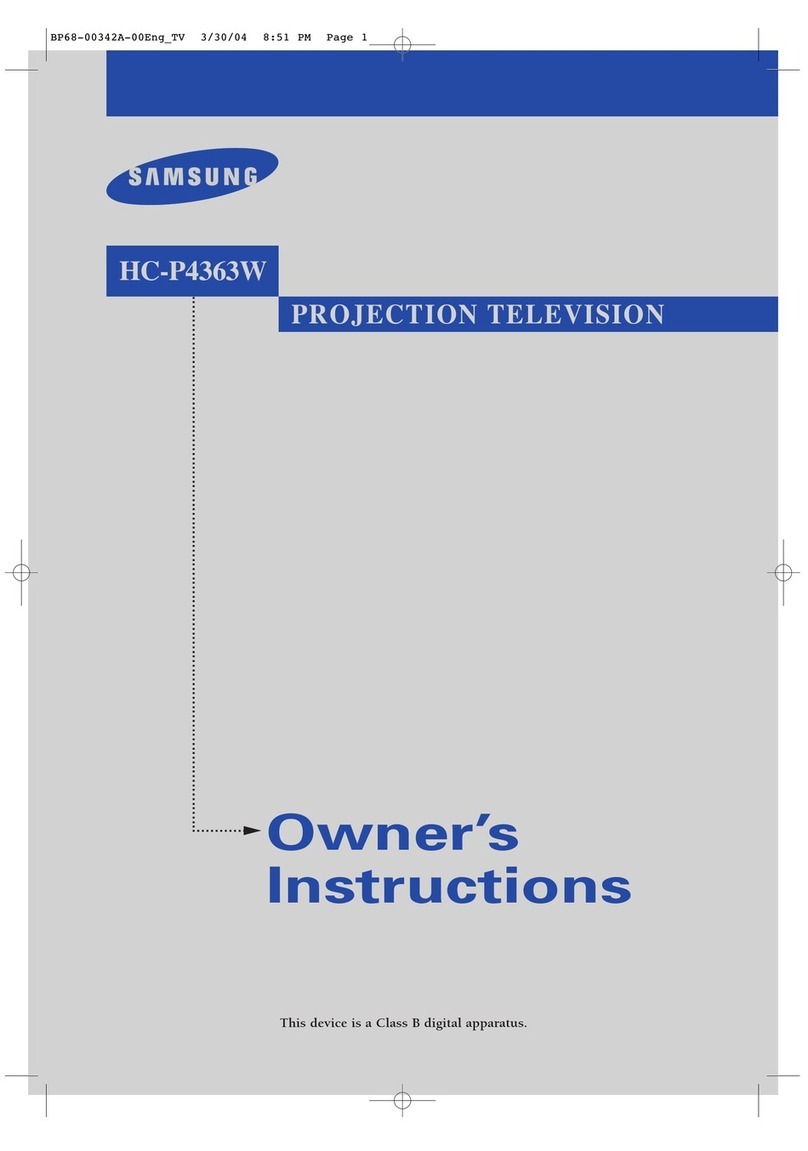 Samsung HC-P4363W Owner's instructions
