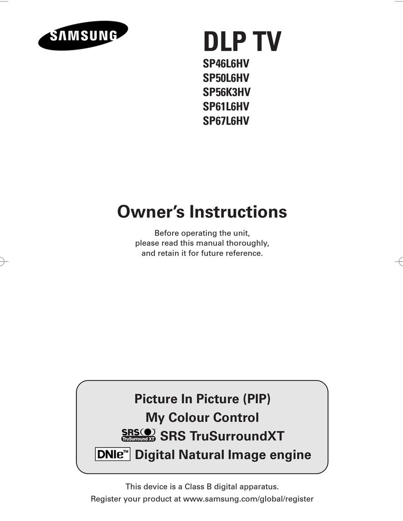 Samsung SP 46L6HV User manual