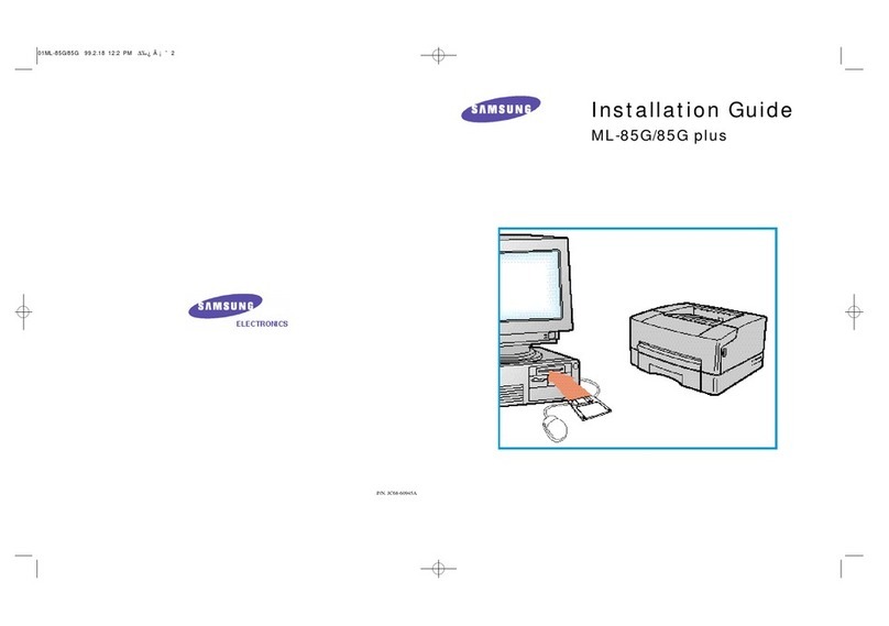 Samsung ML-85G User manual