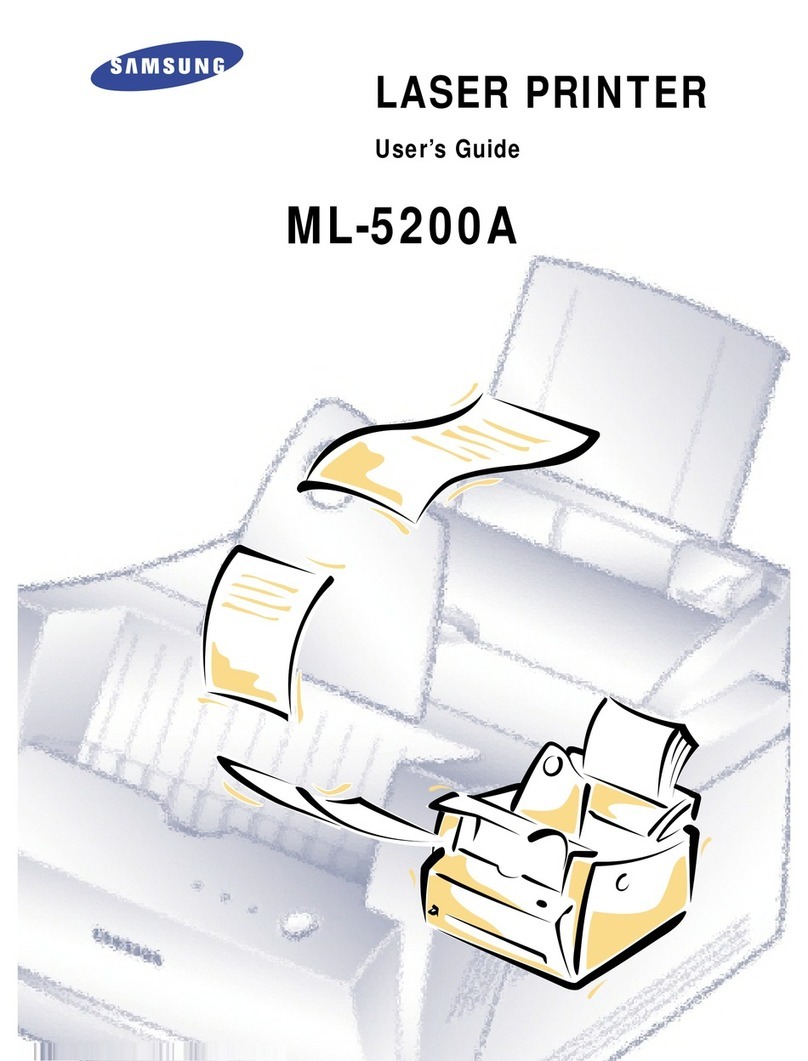 Samsung ML-5200A User manual Samsung ML-5200A User manual