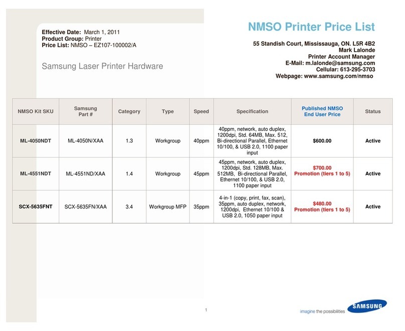 Samsung ML-4050NDT User manual