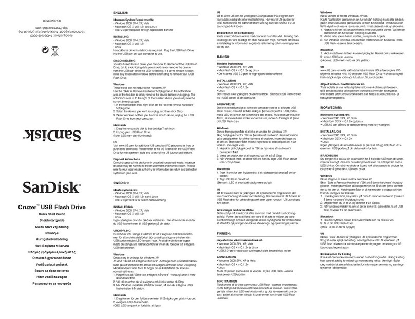 SanDisk Cruzer Contour quick start guide