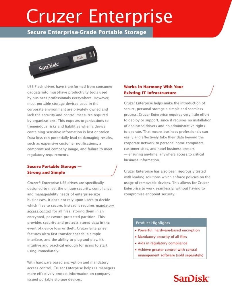 SanDisk Cruzer Enterprise User manual