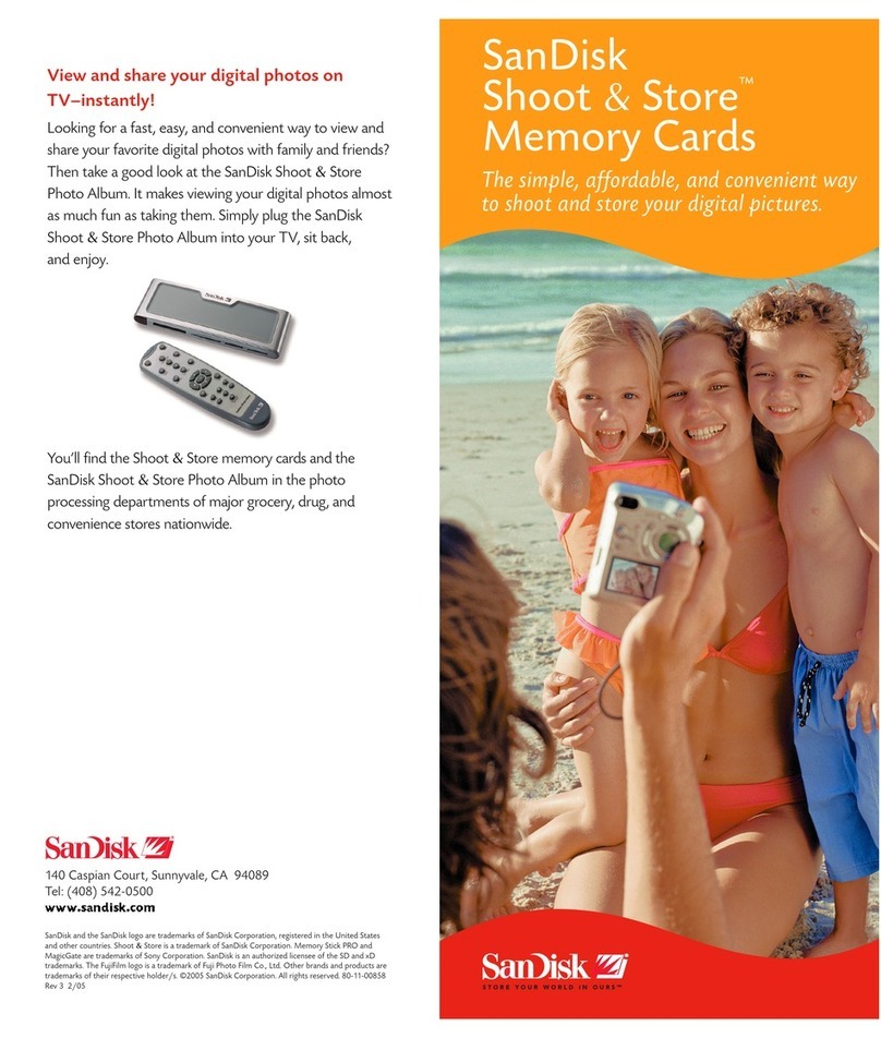 SanDisk Shoot & Store User manual