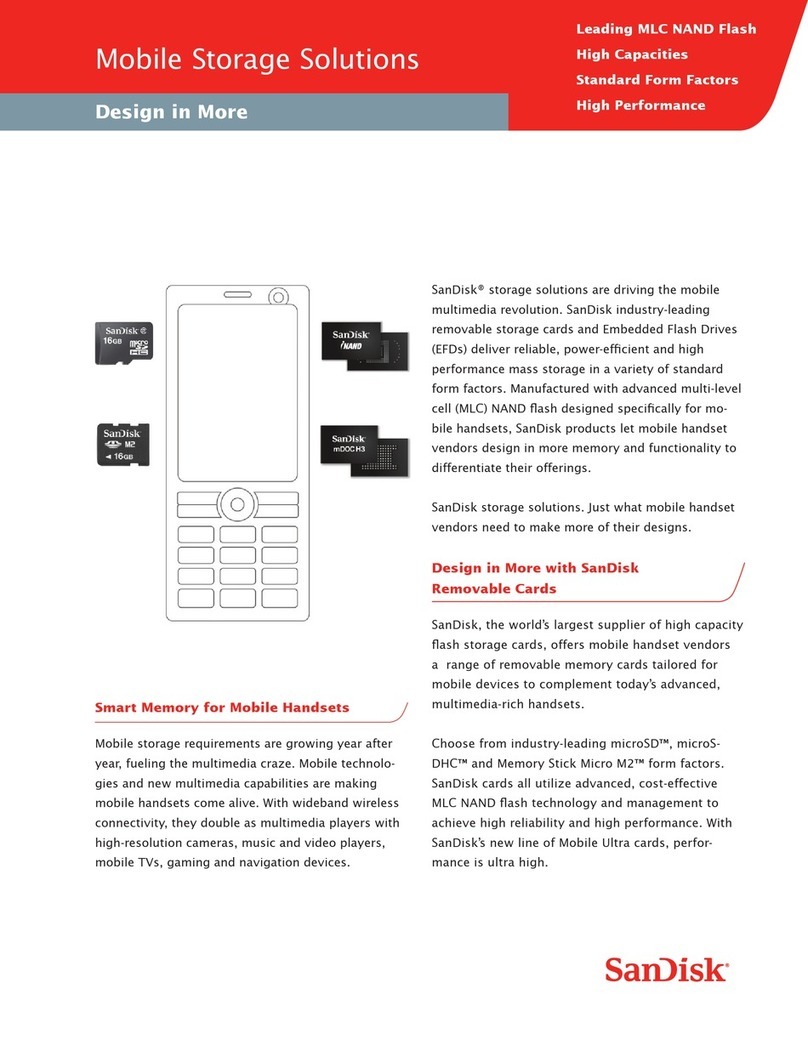 SanDisk Memory Stick Micro M2 User manual