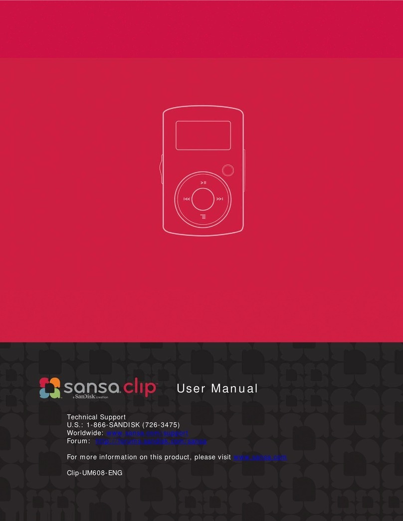 SanDisk Sansa Clip-UM608-ENG user manual