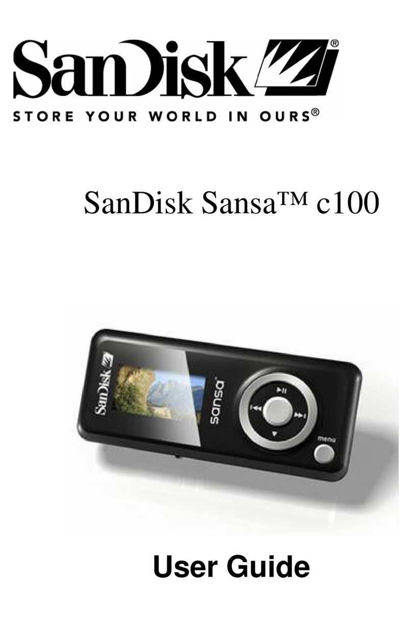 SanDisk Sansa C100 User manual